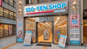 百均、100円ショップの外観