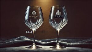 クリスタルグラスの偽物と本物