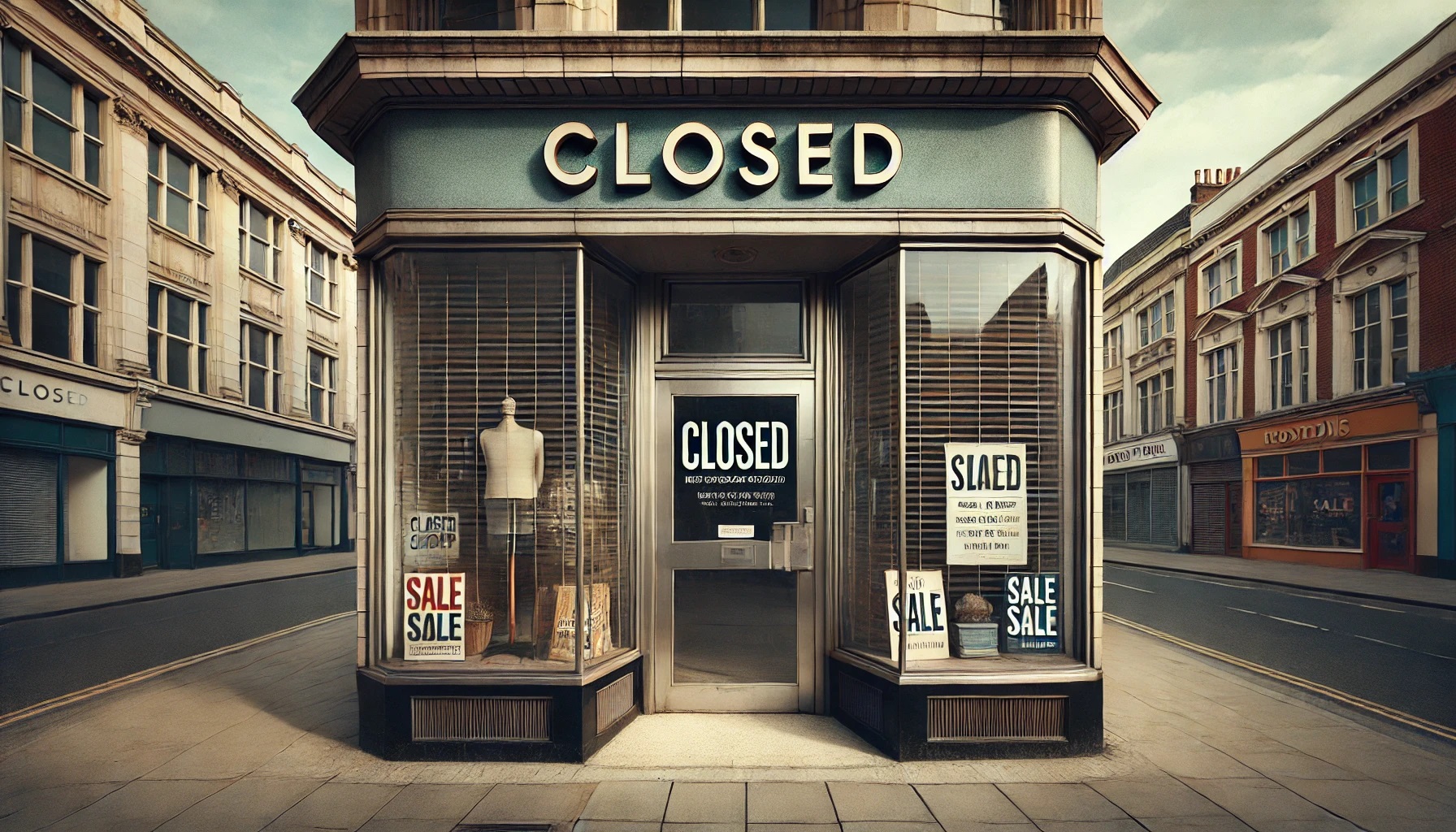 閉店、closedした店舗、ショップ