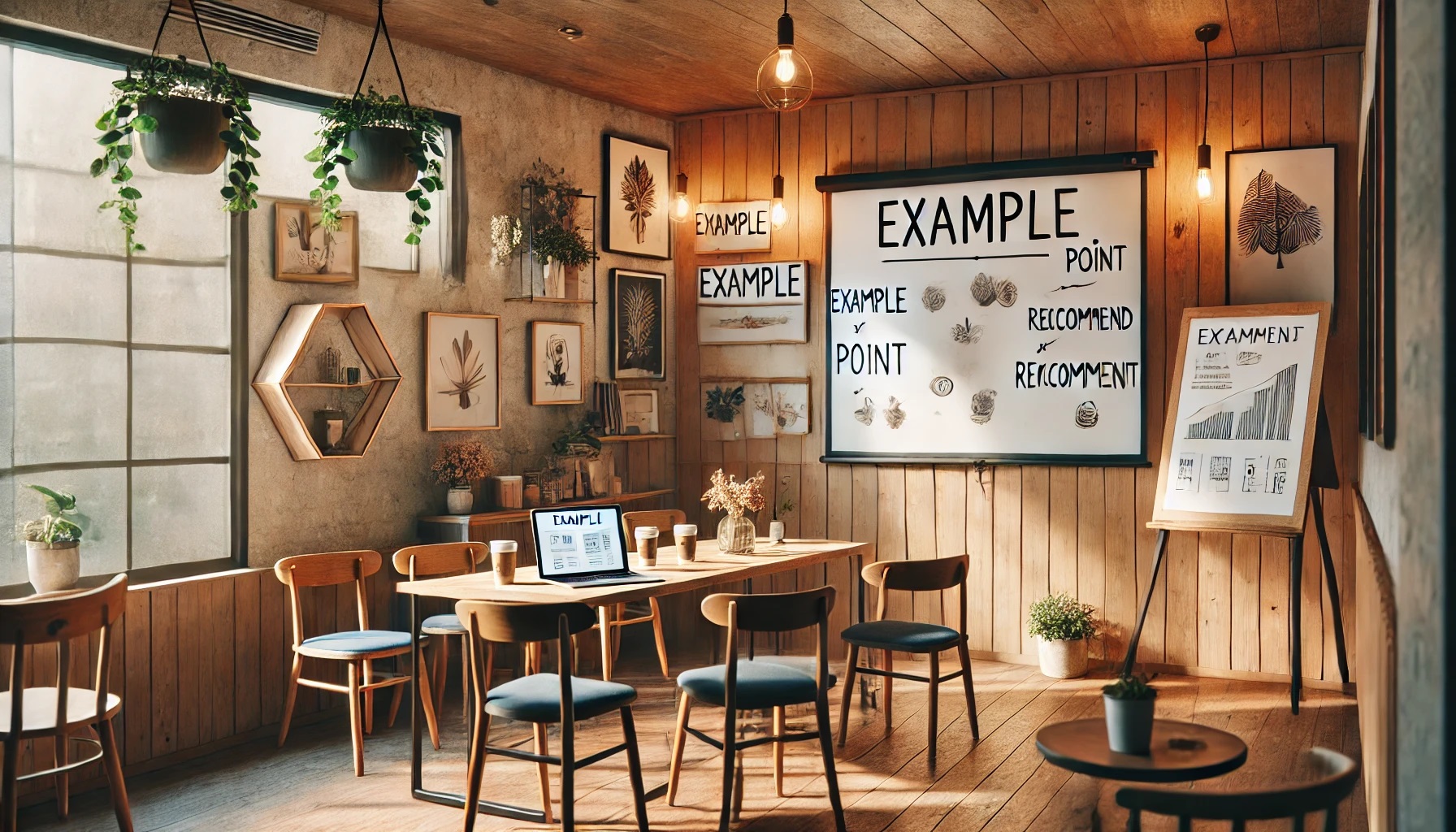 おすすめ、実例、ポイント、やり方などの説明をホワイトボードを使ってレクチャー