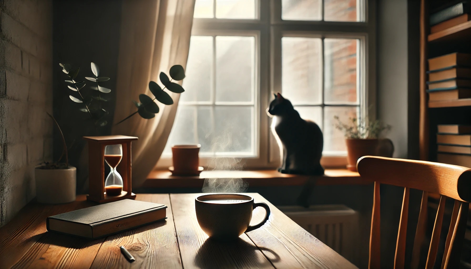 テーブルの上のコーヒー