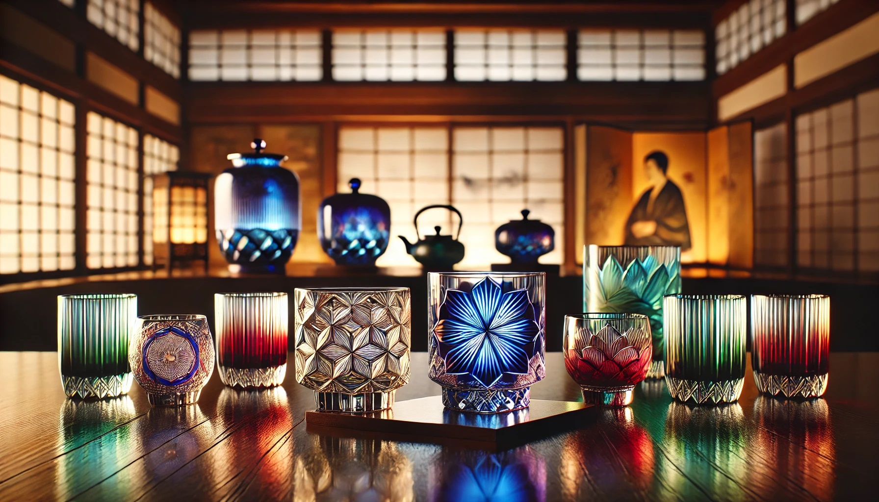 江戸切子、薩摩切子のグラス